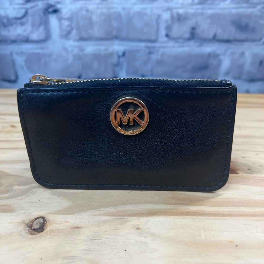 Michael Kors Card Holder/Keyring - Black - Picture 1 of 6